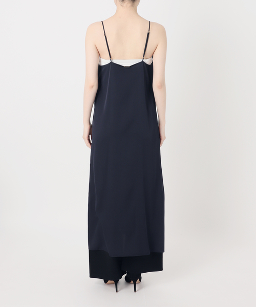 Deuxieme Classe(ドゥーズィエムクラス)の「SILK SATIN CAMI ワンピース(ワンピース・レディース・ネイビー・FREE)」の8枚目の写真