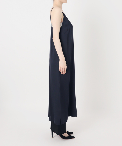 Deuxieme Classe(ドゥーズィエムクラス)の「SILK SATIN CAMI ワンピース(ワンピース・レディース・ネイビー・FREE)」の9枚目の写真