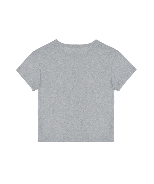 NICK&NICOLE(ニックアンドニコール)の「ROSE LETTERING CROPPED TOP_GRAY(Tシャツ/カットソー・レディース・その他・FREE)」の7枚目の写真