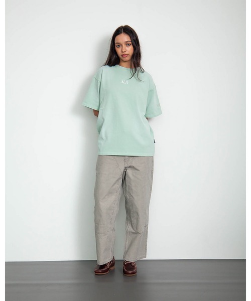 WIND AND SEA(ウィンダンシー)の「SULFUR DYEING LOGO S/S TEE(Tシャツ/カットソー・メンズ・サックスブルー/パープル/ブラウン/ミント/オレンジ/ブラック・X-LARGE/MEDIUM/LARGE/SMALL)」の7枚目の写真
