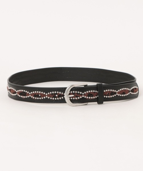 kutir(クティール)の「kutirlune/【ユニセックス】レオパード柄ベルト(ベルト・メンズ・ブラウン/ライトホワイト/ブラック・FREE)」の6枚目の写真