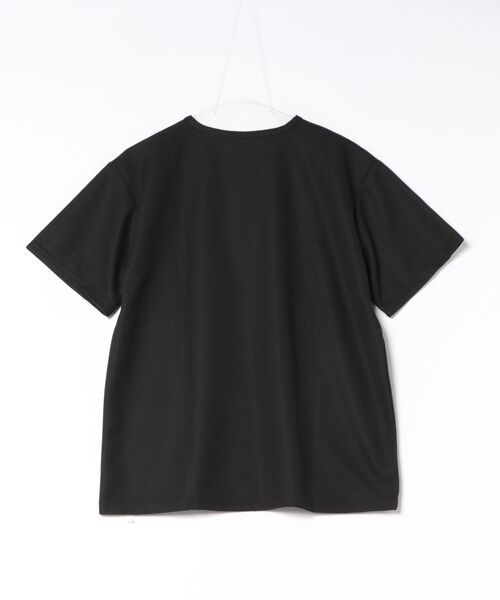 minius(ミニウス)の「ヘンリーネック半袖カットソー ボタン付き メンズ(Tシャツ/カットソー・メンズ・ブラック/ホワイト・MEDIUM/LARGE)」の3枚目の写真