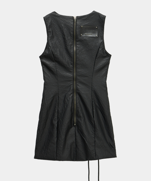 ETRE AU SOMMET(エトレオソメ)の「Corset Panel Leather One-Piece (Black)(ワンピース・レディース・ブラック・MEDIUM/SMALL)」の6枚目の写真