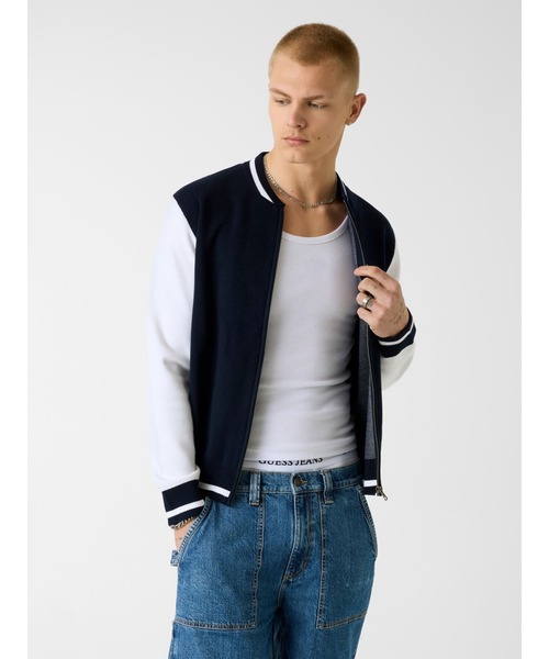 GUESS JEANS Star Bomber Sweat スタジャン アウター ジャケット