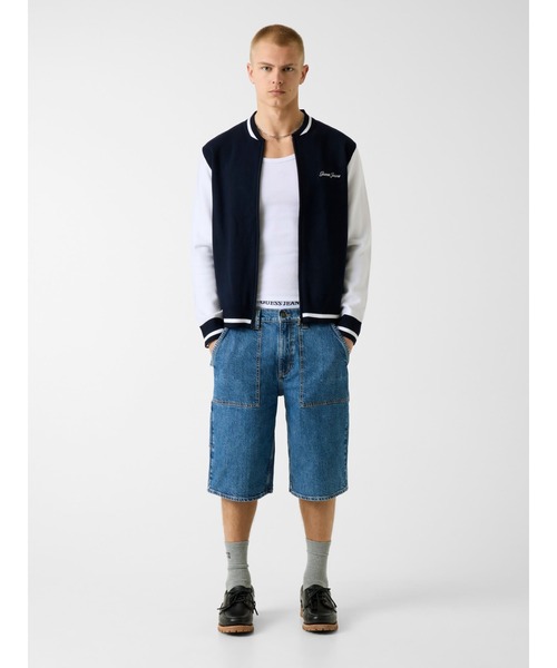 GUESS JEANS Star Bomber Sweat スタジャン アウター ジャケット