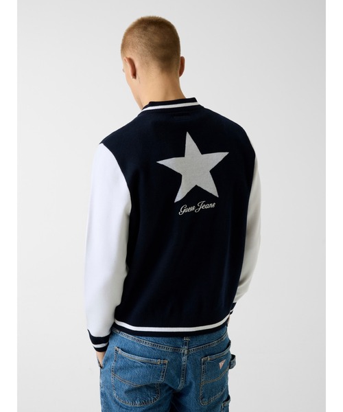 GUESS JEANS Star Bomber Sweat スタジャン アウター ジャケット