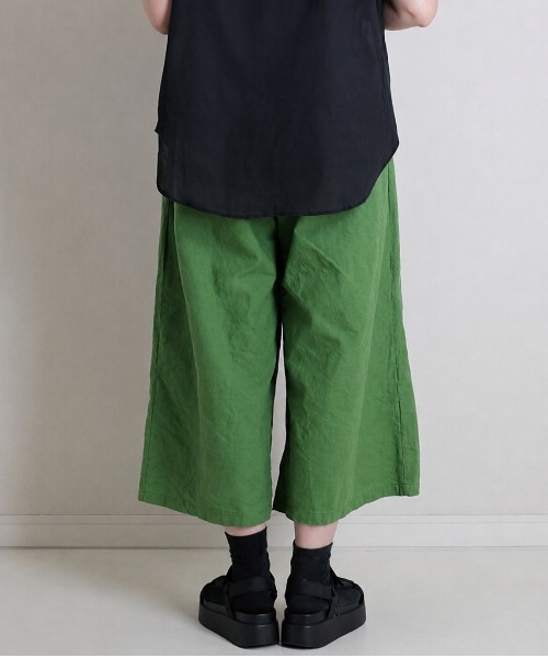 Flugge(フラッジー)の「クロップドワイドパンツ(その他パンツ・レディース・グリーン/ブラック・FREE)」の3枚目の写真