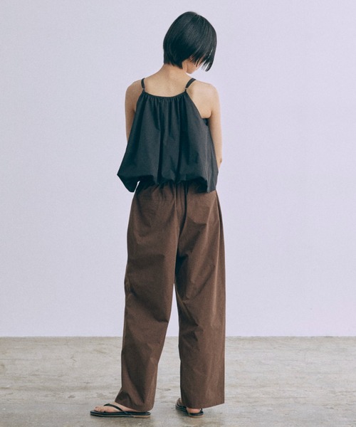 EN NEUME(エンノイム)の「Water-Repellent Pintuck Wide Pants(その他パンツ・レディース・アイボリー/ブラック/ブラウン・FREE)」の21枚目の写真