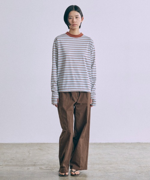EN NEUME(エンノイム)の「Water-Repellent Pintuck Wide Pants(その他パンツ・レディース・アイボリー/ブラック/ブラウン・FREE)」の20枚目の写真