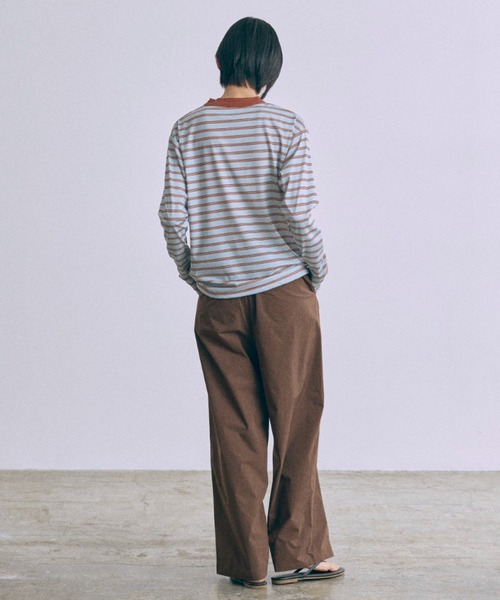 EN NEUME(エンノイム)の「Water-Repellent Pintuck Wide Pants(その他パンツ・レディース・アイボリー/ブラック/ブラウン・FREE)」の18枚目の写真