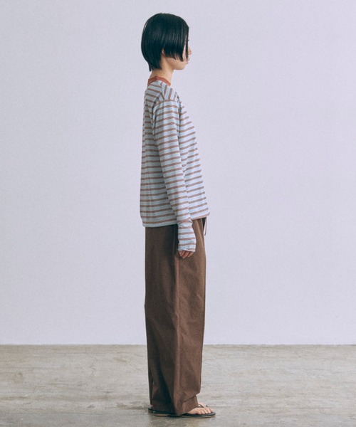 EN NEUME(エンノイム)の「Water-Repellent Pintuck Wide Pants(その他パンツ・レディース・アイボリー/ブラック/ブラウン・FREE)」の19枚目の写真