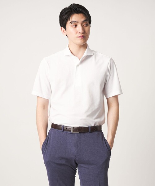 A DAY IN THE LIFE UNITED ARROWS(アデイインザライフユナイテッドアローズ)の「PrimeFlex® ドライメッシュ カッタウェイカラー ポロシャツ-吸水速乾-<A DAY IN THE LIFE>(ポロシャツ・メンズ・ダークグレー/ライトブルー/ホワイト・XL/L/M)」の2枚目の写真