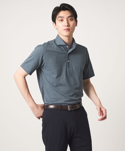 A DAY IN THE LIFE UNITED ARROWS(アデイインザライフユナイテッドアローズ)の「PrimeFlex® ドライメッシュ カッタウェイカラー ポロシャツ-吸水速乾-<A DAY IN THE LIFE>(ポロシャツ・メンズ・ダークグレー/ライトブルー/ホワイト・XL/L/M)」の1枚目の写真