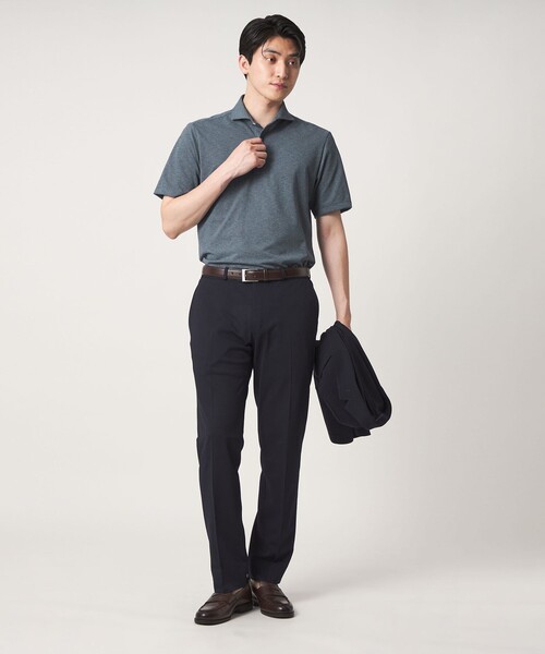 A DAY IN THE LIFE UNITED ARROWS(アデイインザライフユナイテッドアローズ)の「PrimeFlex® ドライメッシュ カッタウェイカラー ポロシャツ-吸水速乾-<A DAY IN THE LIFE>(ポロシャツ・メンズ・ダークグレー/ライトブルー/ホワイト・XL/L/M)」の9枚目の写真