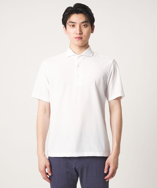 A DAY IN THE LIFE UNITED ARROWS(アデイインザライフユナイテッドアローズ)の「PrimeFlex® ドライメッシュ カッタウェイカラー ポロシャツ-吸水速乾-<A DAY IN THE LIFE>(ポロシャツ・メンズ・ダークグレー/ライトブルー/ホワイト・XL/L/M)」の10枚目の写真