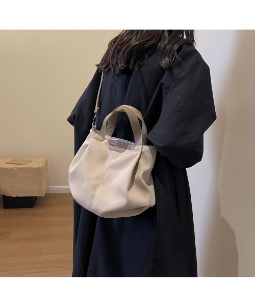 【sAki】ショルダーバッグ セール】キャンバス バレルショルダーバッグ（ショルダーバッグ