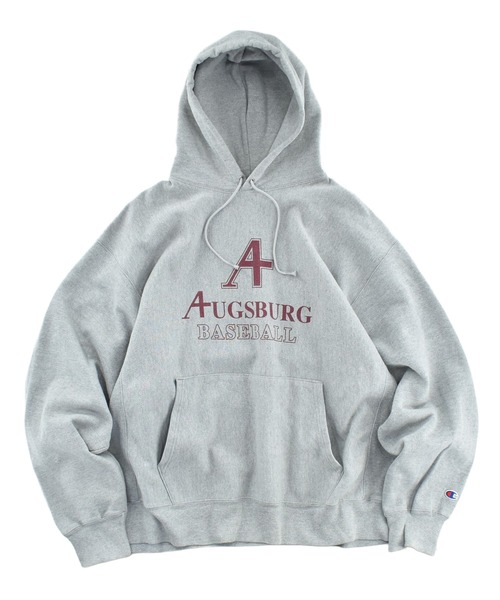 USED Y2K Champion “AUGSBUR BASEBALL” — риберсвитшот 2000-х, реверс-винтаж (used)