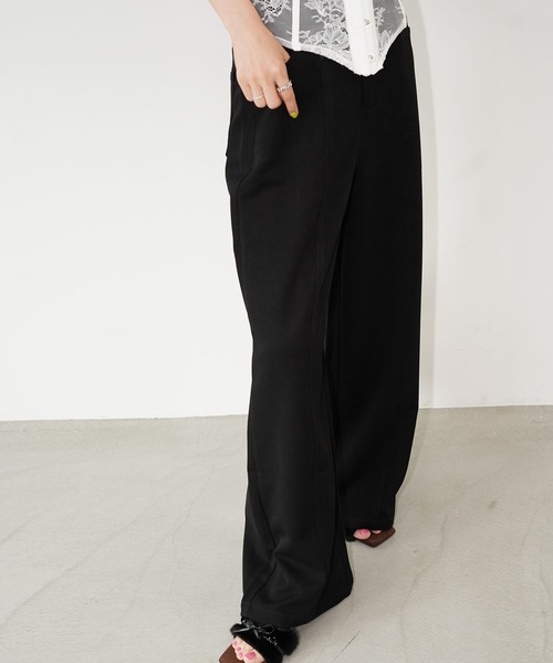 chuclla(チュクラ)の「ワイドストレートスラックス chw26s333(その他パンツ・レディース・グレー/ブラック・L/S/M)」の11枚目の写真