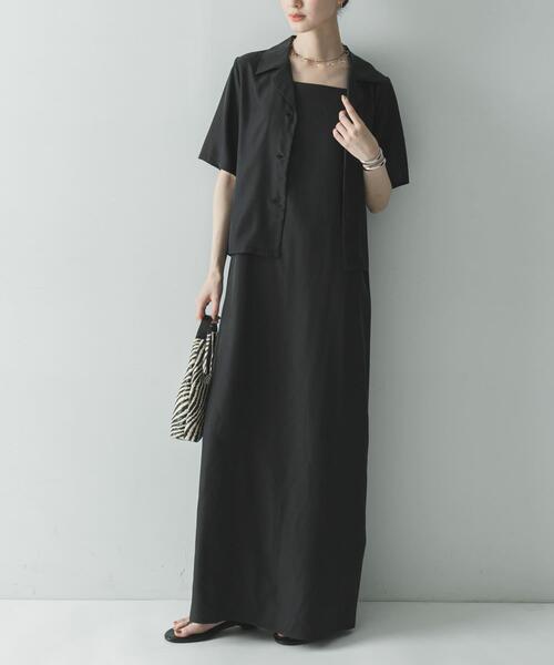 URBAN RESEARCH(アーバンリサーチ)の「『接触冷感』キュプラショートシャツ(シャツ/ブラウス・レディース・ブラック/ブラウン・FREE)」の18枚目の写真