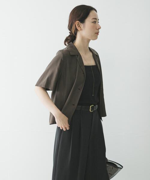 URBAN RESEARCH(アーバンリサーチ)の「『接触冷感』キュプラショートシャツ(シャツ/ブラウス・レディース・ブラック/ブラウン・FREE)」の13枚目の写真