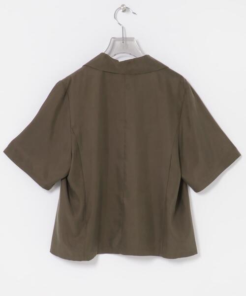 URBAN RESEARCH(アーバンリサーチ)の「『接触冷感』キュプラショートシャツ(シャツ/ブラウス・レディース・ブラック/ブラウン・FREE)」の6枚目の写真