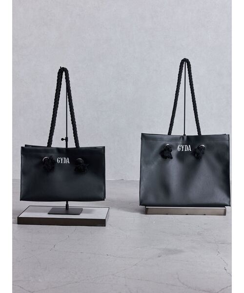 GYDA(ジェイダ)の「GYDAロープLフェイクレザートートBAG(トートバッグ・レディース・ブラック・FREE)」の7枚目の写真
