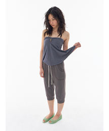 Easy Cropped Pants Charcoal