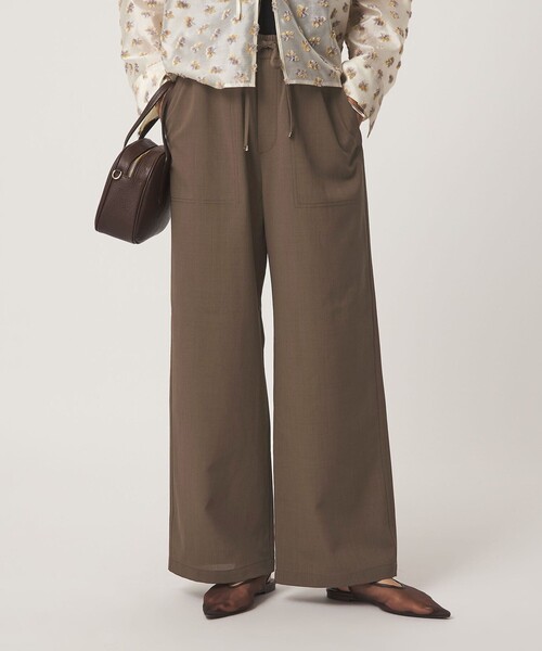 green label relaxing（グリーンレーベルリラクシング）の「［size SHORT/TALLあり］ドライ イージー パンツ（その他パンツ・レディース・ブラック/ライトグレー/モカ・34/36/38/40/TALL/SHORT）」の3枚目の写真