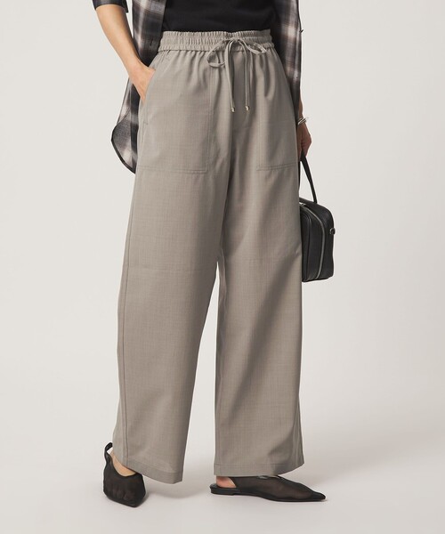 green label relaxing（グリーンレーベルリラクシング）の「［size SHORT/TALLあり］ドライ イージー パンツ（その他パンツ・レディース・ブラック/ライトグレー/モカ・34/36/38/40/TALL/SHORT）」の9枚目の写真