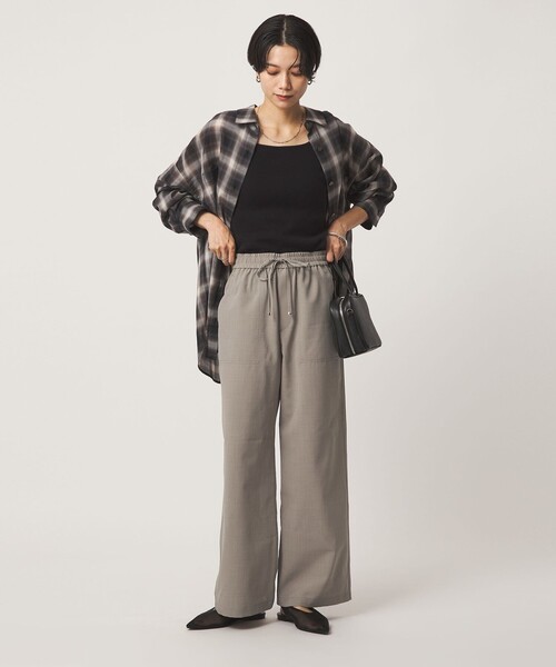 green label relaxing（グリーンレーベルリラクシング）の「［size SHORT/TALLあり］ドライ イージー パンツ（その他パンツ・レディース・ブラック/ライトグレー/モカ・34/36/38/40/TALL/SHORT）」の11枚目の写真