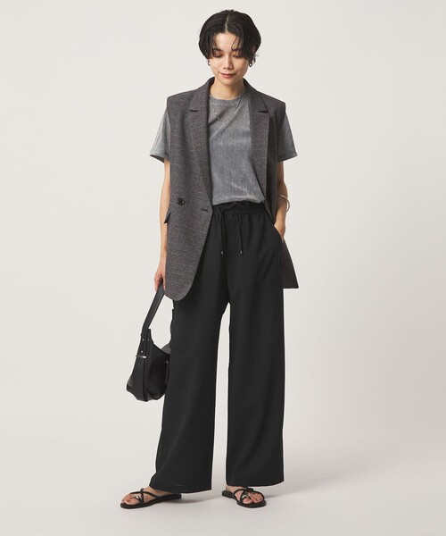 green label relaxing（グリーンレーベルリラクシング）の「［size SHORT/TALLあり］ドライ イージー パンツ（その他パンツ・レディース・ブラック/ライトグレー/モカ・34/36/38/40/TALL/SHORT）」の15枚目の写真