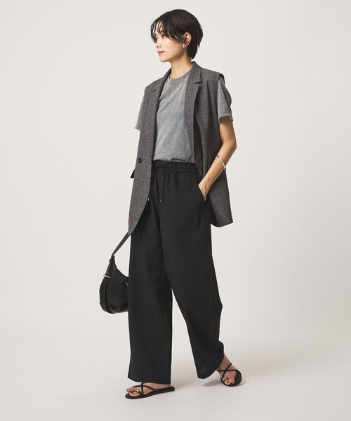 green label relaxing（グリーンレーベルリラクシング）の「［size SHORT/TALLあり］ドライ イージー パンツ（その他パンツ・レディース・ブラック/ライトグレー/モカ・34/36/38/40/TALL/SHORT）」の16枚目の写真
