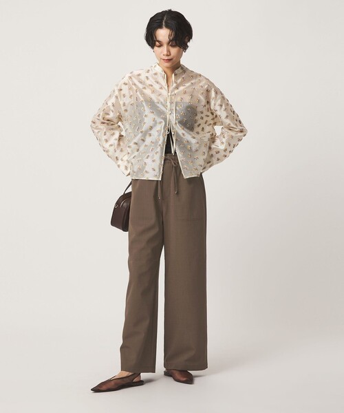 green label relaxing（グリーンレーベルリラクシング）の「［size SHORT/TALLあり］ドライ イージー パンツ（その他パンツ・レディース・ブラック/ライトグレー/モカ・34/36/38/40/TALL/SHORT）」の18枚目の写真