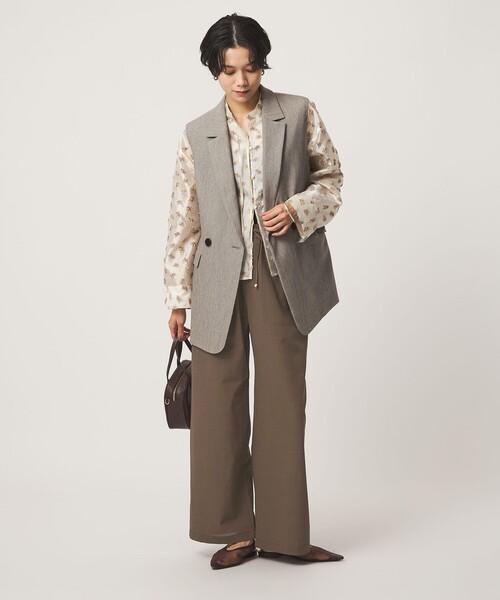 green label relaxing（グリーンレーベルリラクシング）の「［size SHORT/TALLあり］ドライ イージー パンツ（その他パンツ・レディース・ブラック/ライトグレー/モカ・34/36/38/40/TALL/SHORT）」の20枚目の写真