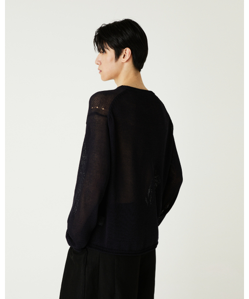 THEENDQUESTION(ジエンドクエスチョン)の「Linen blend crewneck knit top / BLACK(ニット/セーター・レディース・その他・FREE)」の11枚目の写真