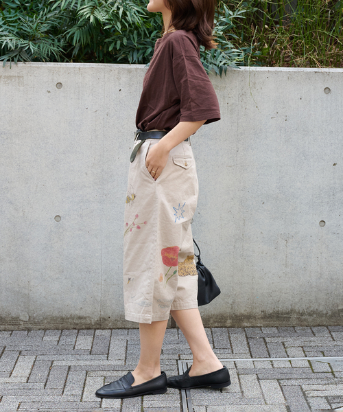 OUTDOOR PRODUCTS(アウトドアプロダクツ)の「追加 スラブテンジク 五分袖 TEE(Tシャツ/カットソー・レディース・ブラウン/ブラック/ホワイト・FREE)」の21枚目の写真