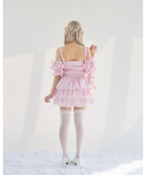lilLilly（リルリリー）の「フリルレースカボチャパンツ（その他パンツ・レディース・ピンク/ブルー/ブラック/ホワイト・FREE）」の18枚目の写真
