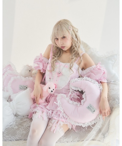 lilLilly（リルリリー）の「フリルレースカボチャパンツ（その他パンツ・レディース・ピンク/ブルー/ブラック/ホワイト・FREE）」の15枚目の写真