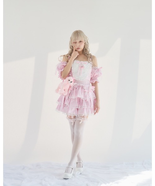 lilLilly（リルリリー）の「フリルレースカボチャパンツ（その他パンツ・レディース・ピンク/ブルー/ブラック/ホワイト・FREE）」の14枚目の写真