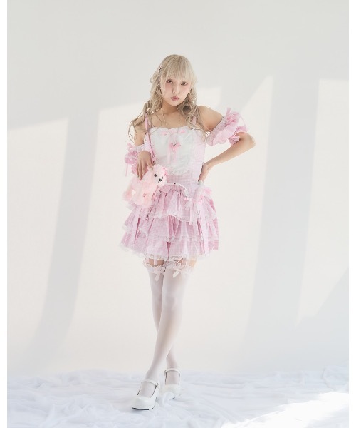 lilLilly（リルリリー）の「フリルレースカボチャパンツ（その他パンツ・レディース・ピンク/ブルー/ブラック/ホワイト・FREE）」の13枚目の写真