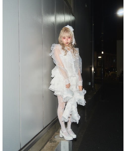 lilLilly（リルリリー）の「フリルレースカボチャパンツ（その他パンツ・レディース・ピンク/ブルー/ブラック/ホワイト・FREE）」の11枚目の写真