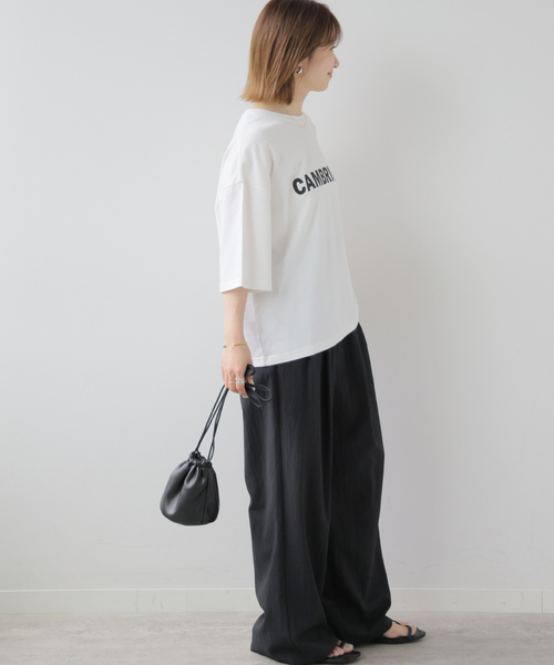 JOURNAL STANDARD relume（ジャーナルスタンダード　レリューム）の「ミニギンガムタックイージーパンツ（その他パンツ・レディース・カーキ/ブラック・FREE）」の4枚目の写真