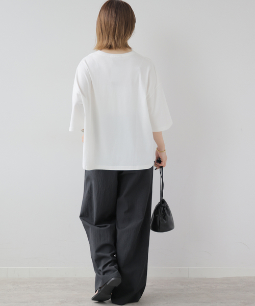 JOURNAL STANDARD relume（ジャーナルスタンダード　レリューム）の「ミニギンガムタックイージーパンツ（その他パンツ・レディース・カーキ/ブラック・FREE）」の5枚目の写真