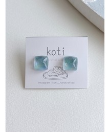 【koti】Valo aurora square ピアス(MA)
