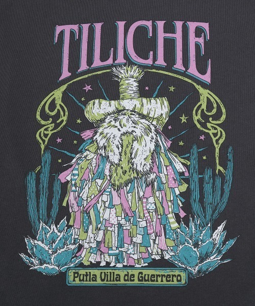 チチカカ(チチカカ)の「汗染み防止ティリチェプリントプルオーバー(Tシャツ/カットソー・レディース・マスタード/アイボリー/チャコールグレー・FREE)」の15枚目の写真