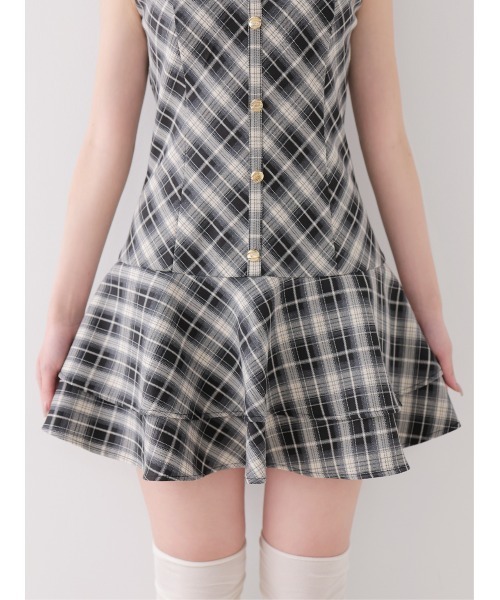 M me eme(エムミーエメ)の「Classic mood check mini onepiece(eme10855)(ワンピース・レディース・ブラック/ブラウン・FREE)」の21枚目の写真