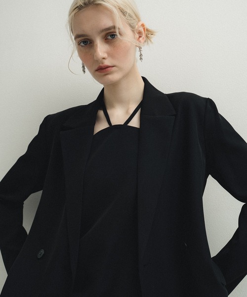 et.UNiVER(エトユニベール)の「Minimal drape set up(ドレス・レディース・ブルー/ブラウン/ブラック・MEDIUM/SMALL/LARGE)」の5枚目の写真
