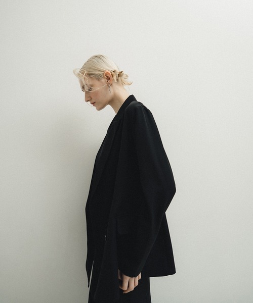et.UNiVER(エトユニベール)の「Minimal drape set up(ドレス・レディース・ブルー/ブラウン/ブラック・MEDIUM/SMALL/LARGE)」の7枚目の写真