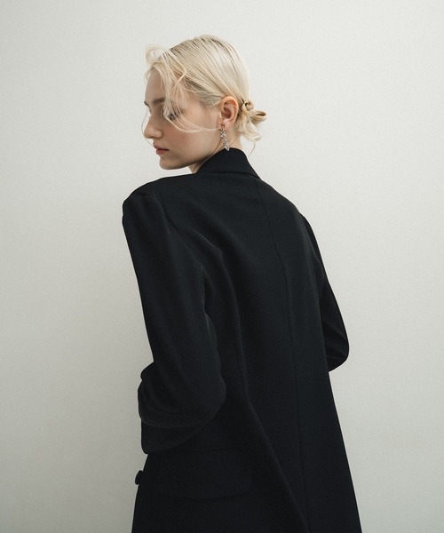 et.UNiVER(エトユニベール)の「Minimal drape set up(ドレス・レディース・ブルー/ブラウン/ブラック・MEDIUM/SMALL/LARGE)」の8枚目の写真