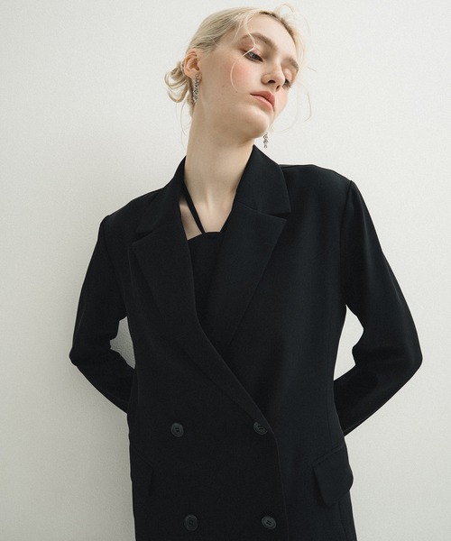 et.UNiVER(エトユニベール)の「Minimal drape set up(ドレス・レディース・ブルー/ブラウン/ブラック・MEDIUM/SMALL/LARGE)」の15枚目の写真